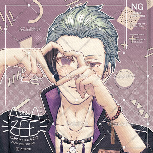 with YCH hand and different character's eye